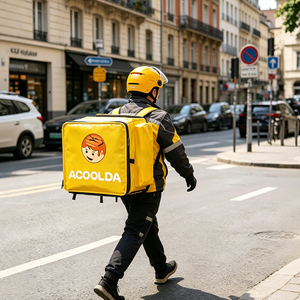 <span class=keywords><strong>Sac</strong></span> à <span class=keywords><strong>dos</strong></span> <span class=keywords><strong>isotherme</strong></span> pliable Acoolda moderne, imperméable, avec fermeture éclair et poignée, pour la livraison de nourriture, <span class=keywords><strong>sac</strong></span> thermique isolé portable - Product Image 1