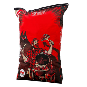 大型容量生分解性多層クラフト紙フラットボトムバッグ10KG 20KG環境に優しいチャコールバッグ<span class=keywords><strong>BBQ</strong></span>防湿 - Product Image 5