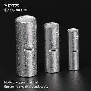 Artefact <span class=keywords><strong>de</strong></span> câblage <span class=keywords><strong>de</strong></span> nez en cuivre <span class=keywords><strong>de</strong></span> tube <span class=keywords><strong>de</strong></span> connexion moyen <span class=keywords><strong>de</strong></span> <span class=keywords><strong>borne</strong></span> nue pressée à froid pour la nouvelle énergie, photovoltaïque, piles <span class=keywords><strong>de</strong></span> charge - Product Image 1