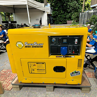 5kw 8kw 10kw 12kw 15kw 18kw 20kw groupe électrogène diesel super silencieux générateurs diesel 1phase 3 phases à faible bruit
