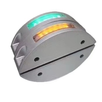 Luz Estroboscópica Solar para Señalización Vial, 6 LED Anti-UV de PC y Aluminio, IP68, 100H de Iluminación, Intermitente o Fija, Opciones Multicolor