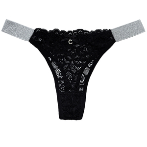 Nuovo Stile Sexy <span class=keywords><strong>Perizoma</strong></span> Trasparente da Donna in Poliammide a Vita Bassa <span class=keywords><strong>con</strong></span> Fiocco, Ottima Elasticità e Fascia Lucida - Product Image 6