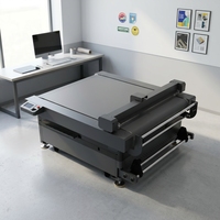 Plotter de corte de vinilo DTF de alta velocidad con doble cabezal CCD automático de 1300x2500 mm para pegatinas, cortador de cama plana de corte completo y medio corte