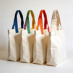 Customized <b>Medium</b> Reusable Blank Shoulder for Canvas <b>Tote</b> <b>Bag</b> Plain Cotton Custom Print Logo Wholesale Canvas <b>Bag</b> - Product Image 4