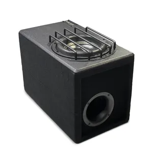 Subwoofer trapezoidal de 8 pulgadas de alta calidad subwoofer activo de audio para automóvil con caja y amplificador