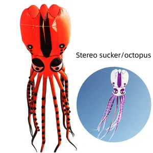 New Software 3D Octopus Stereoscopic Sucker Large Adult Kite Good at Resisting Strong Wind and Flying Easily Outdoor Sports