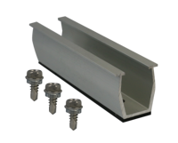 Système de montage sans rail pour toiture métallique, support solaire en aluminium, profilé mini-rail