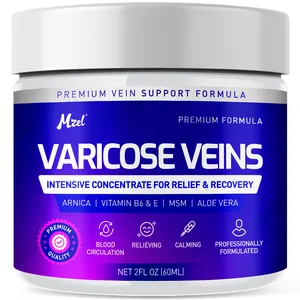 Best Private Label Natural Varicose Veins Soothing Leg Cream Spider Veins Removal Treatment Cream