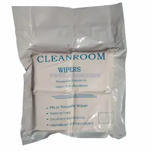Wipex一次性水刺非织造布白色洁净室清洁布9 "* 9"