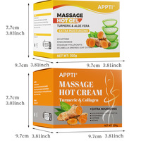 Crema caliente adelgazante para masajes, crema caliente de cúrcuma para masajes, gel de aloe vera, colágeno, reafirmante, hidratante, nutritivo, cuidado corporal diario