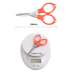 Ciseaux pliants portables en acier inoxydable pour le camping et les voyages, porte-clés, ciseaux de pêche, mini-outil de coupe - Product Image 5