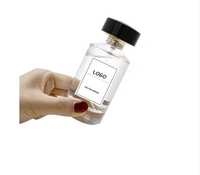 Vaporisateur de parfum en verre unique de haute qualité Fabricant de flacon de parfum à sertir rond noir 30ml 50ml 100ml avec boîte-cadeau