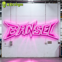 Lettres en relief 3D personnalisées Infinity Abyss, en acrylique semi-transparent, contrôlées par Bluetooth, étanches IP65, décoration extérieure