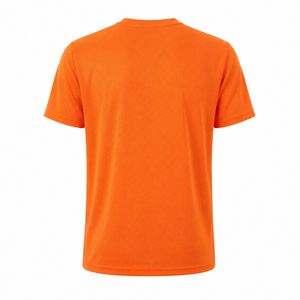 T-<span class=keywords><strong>shirt</strong></span> respirant en maille œil-de-perdrix à séchage rapide, orange, <span class=keywords><strong>pour</strong></span> hommes et femmes, streetwear, vêtements de sport décontractés, hauts de performance - Product Image 2