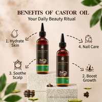 Huile de ricin 100% naturelle et biologique pour le soin du cuir chevelu et des dreadlocks, marque privée, CN