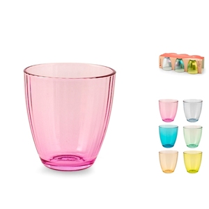 Set di 6 Bicchieri in Vetro Colorato da 28 Cl - Product Image 1