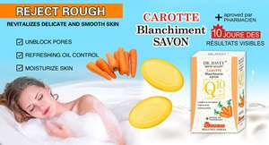 Jabón Blanqueador de Zanahoria y Vitaminas DR.DAVEY Q10+VC 100g, Marca Blanca Personalizable, Fabricante - Product Image 5