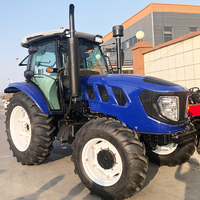 Prix des tracteurs chinois 4x4 Diesel agricole 100 ch 4 roues motrices Diesel petit tracteur diesel chinois Mini 4x4 Tracteurs agricoles