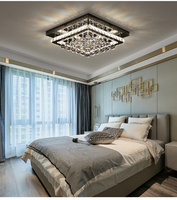 Luxe Salon Lumière Principale Moderne Cristal Led Plafonnier Chambre Salle À Manger Rectangulaire Boule De Cristal Lumière
