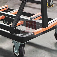 Carretilla Plegable Reforzada para Paneles de Yeso con Capacidad de 2200 Libras, Vehículo de Transporte de Materiales con Estructura en A para Vidrio