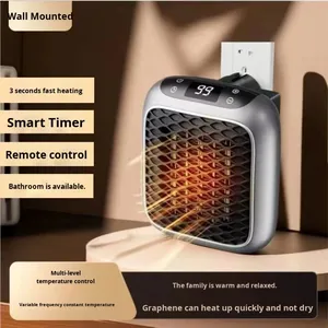 Calentador PTC Mini Portátil de Pared con Control Remoto y 3 Velocidades, Ahorro de Energía, Tecnología Negra para el Hogar, Venta al por Mayor - Product Image 2