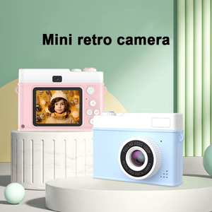 Mini <span class=keywords><strong>appareil</strong></span> <span class=keywords><strong>photo</strong></span> numérique vintage pour enfants, écran IPS 2,0 pouces, double objectif, batterie 400 mAh, <span class=keywords><strong>rose</strong></span>, jouet de dessin animé, photographie en un clic, <span class=keywords><strong>Instax</strong></span> Low - Product Image 4