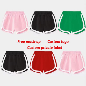 Pantalones Cortos Deportivos Holgados Personalizados para Mujer, Ropa de Moda Femenina, Pantalones Cortos Deportivos Rojos para Niñas, Jóvenes y Adolescentes - Product Image 1