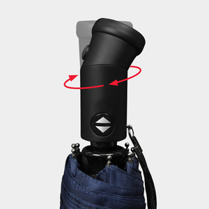 Parapluie compact de 21 pouces en tissu 190T imperméable et coupe-vent, bleu, noir, <span class=keywords><strong>rouge</strong></span>, pliable automatiquement, avec poignée pivotante et lumière LED - Product Image 3