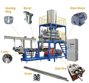 Automatic Floating Fish Feed Making Machine Floating Fish Feed Extruder Machine In Malaysia Aqua fish feed extruder