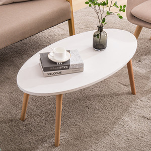 <strong>White</strong> Wooden Coffee <strong>Table</strong> with Four <strong>Corners</strong> - Product Image 3