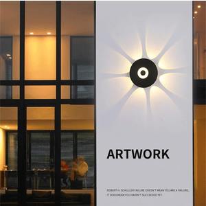 Lámpara de Pared Exterior LED Moderna, de Plástico ABS, Impermeable, para Jardín, Decoración de Edificios, Pasillos, Lámpara de Techo - Product Image 3