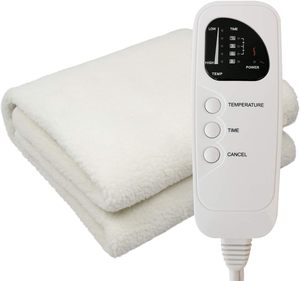 2024 nuevo calentador de mesa de masaje eléctrico, 1-5 ajustes de calor y temporizador ajustable de 1-8h, forro polar de lana sintética, 180*75cm, calentamiento rápido - Product Image 1