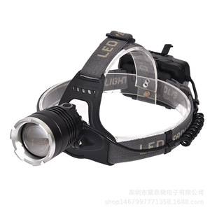 Lampe frontale rechargeable haute puissance, projecteur zoom longue portée pour l'extérieur, lampe frontale LED - Product Image 4