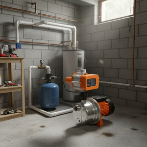 Pompa di Aumento Pressione Acqua BOX 1 TRUPER 1/2 HP in Acciaio con Controllo - Product Image 3