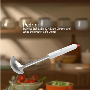 Mestolo Inox (10x33cm) LILLO STILE Cromo y Blanco 0750 - Product Image 3