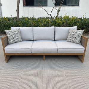 Ensemble de canapés d'extérieur de luxe en aluminium et rotin, résistant à l'eau, pour hôtels, villas, patios, cours, jardins et fermes, avec éléments en <span class=keywords><strong>corde</strong></span> - Product Image 4