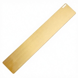High-end <b>Gift</b> Luxury Advertising Business <b>Gifts</b> Customized Brushed Etching Metal Brass <b>Bookmark</b> Ruler - Product Image 4