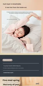 [Space Crystal] <span class=keywords><strong>Matelas</strong></span> hybride en <span class=keywords><strong>latex</strong></span> double pour chambre à coucher, 3D, 30 cm d'épaisseur, doux et ferme, antibactérien, mobilier de maison - Product Image 5