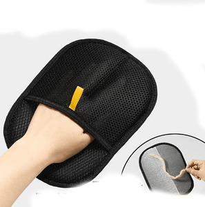 Pet Supplies Washable static Pet Hair Cleaner removal gloves scraper <b>tool</b> cat hair removal brush - Product Image 2