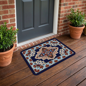 Modern Luxury Woven Anti <b>Slip</b> Polyester Door <b>Mat</b> Machine Made Medium Pile Anti Allergic Indoor Entrance Floor Rug Durable Home - Product Image 3