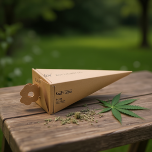 Scatola in Carta Kraft 6x6x18 Cm Pieghevole a Forma di Cono 6 Pezzi - Product Image 2