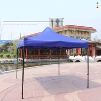 Tente d'exposition publicitaire anti-pluie personnalisée, pare-soleil pliable et rétractable à quatre pattes, tente à baldaquin 10x10