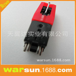 Conector de auriculares para reproductor de casetes Skywin, plástico rojo SW-TS004 para reproducción de casetes - Product Image 3