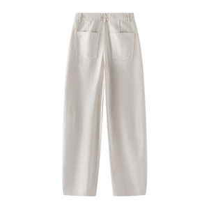 <strong>Denim</strong> Factory Women Pink Jeans Mid Waist Regular Fit Baggy Wide Leg Colored Washed OEM Wholesale - Product Image 4