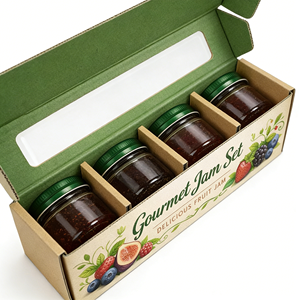 Boîtes à confiture personnalisées pour l'e-commerce, emballage en carton ondulé B/E, option de fermeture auto-adhésive, fabricant de boîtes d'expédition - Product Image 2
