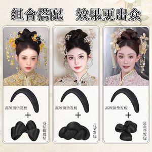 ซีรีส์แต่งหน้าสไตล์จีน Xiuhe วิกผมทรงบัน ทำจากเส้นใยทนความร้อนสูง มีหลายขนาด สำหรับช่างแต่งหน้า - Product Image 4