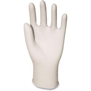 Guantes de Seguridad Desechables de Vinilo Sintético Sin Polvo, Mediano, 4 Mil de Grosor, 9.5 Pulgadas, Beige, 100/Caja - Product Image 3