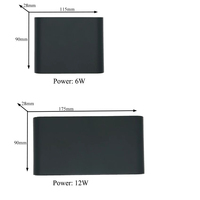 Appliques murales LED carrées décoratives en aluminium pour salon, éclairage intérieur moderne pour la maison