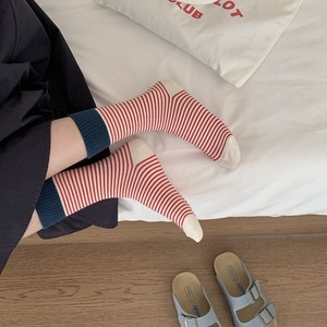 New Japanese <strong>Socks</strong> <strong>Set</strong> Striped Women's Casual Cotton <strong>Socks</strong> Autumn Simple Women's Medium Length <strong>Socks</strong> - Product Image 3