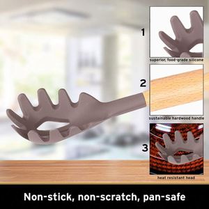 Juego de Utensilios de Cocina Resistentes al Calor de 22 Piezas, Herramientas de Cocina de Silicona Gris para Sartenes Antiadherentes, Idea de Regalo de Navidad - Product Image 4